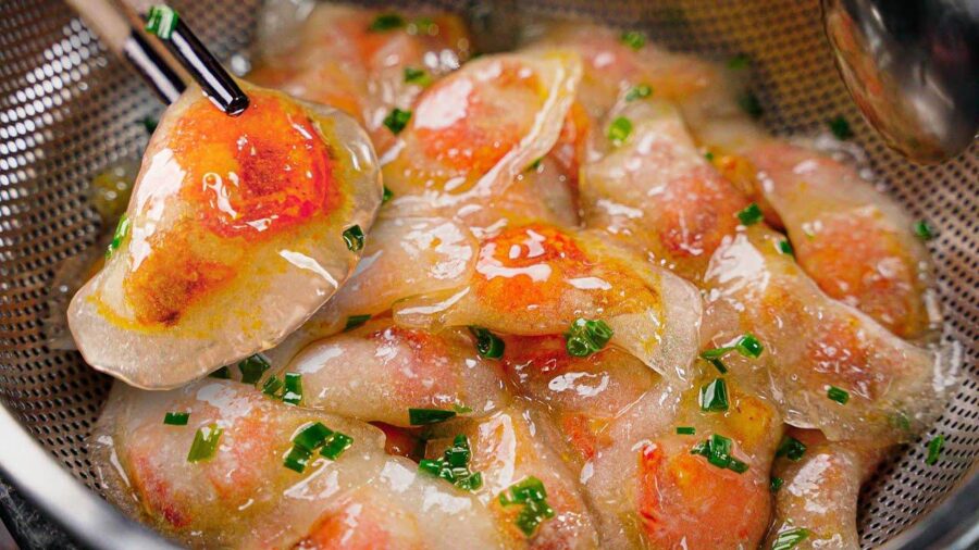 Hinh anh banh bot loc tom thit va cac nguyen lieu lam banh