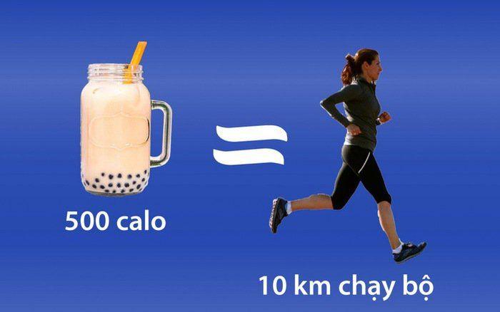 Ước tính hàm lượng calo trong ly sữa tươi trân châu đường đen tiêu chuẩn